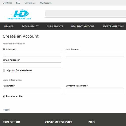 Como comprar suplementos no site HealthDesigns 1