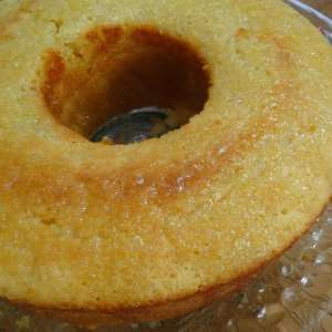 Receita de bolo proteico de baunilha